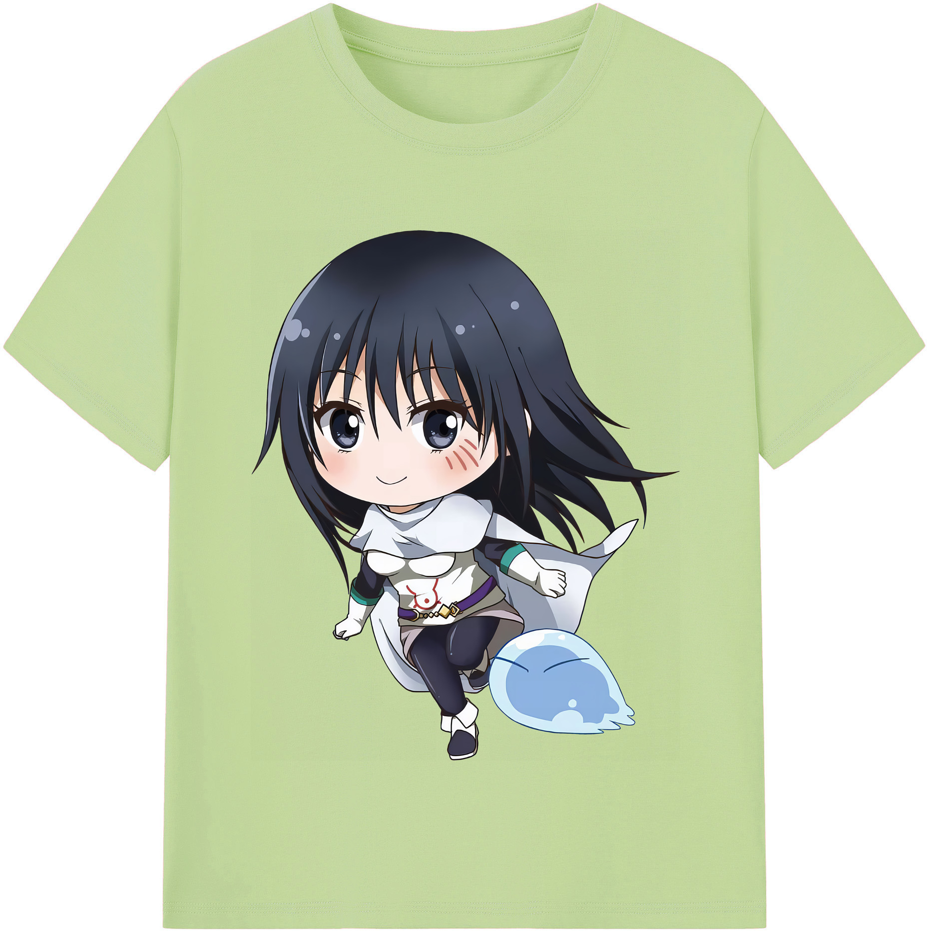 （画像用） 転スラ Regarding Reincarnated to Slime 綿100％半袖Tシャツ（フロントプリント）